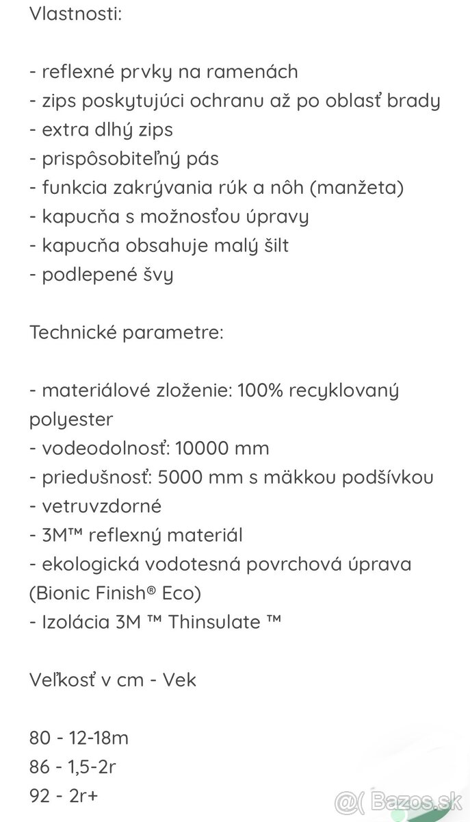 Zimna detska kombineza Ducksday - velk. 86 - 6