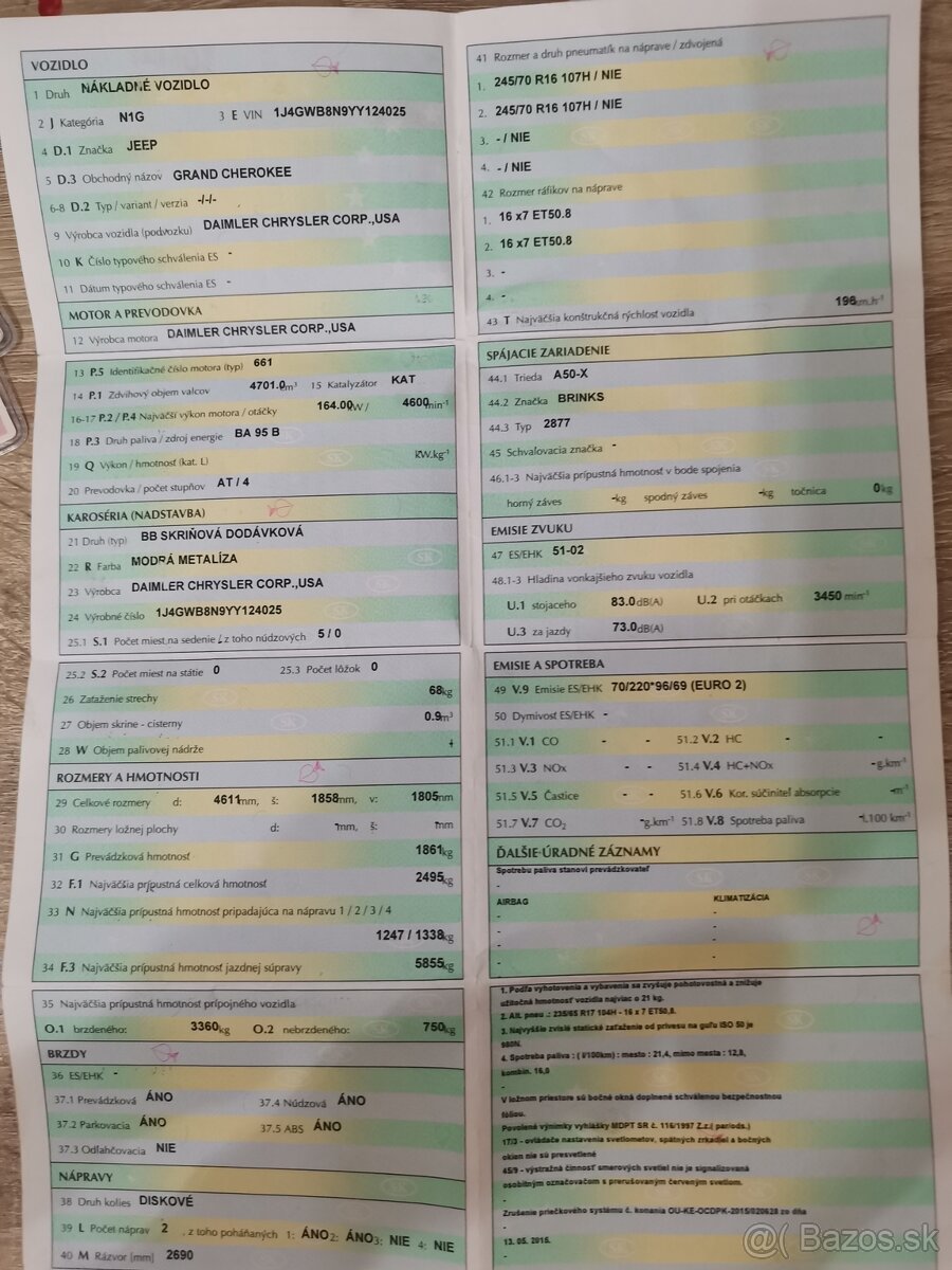 Jeep grand cherokee 4.7 V8 - 6