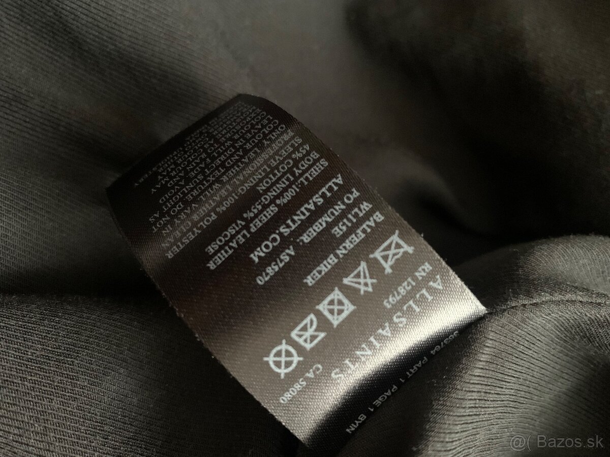 All saints kožená damska bunda veľkosť M - 6