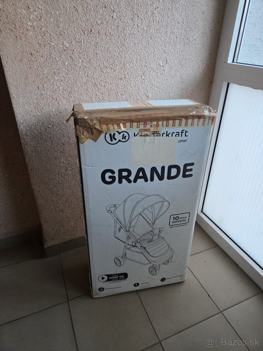 Kočík Kinderkraft Grande Gray + výbava - 6