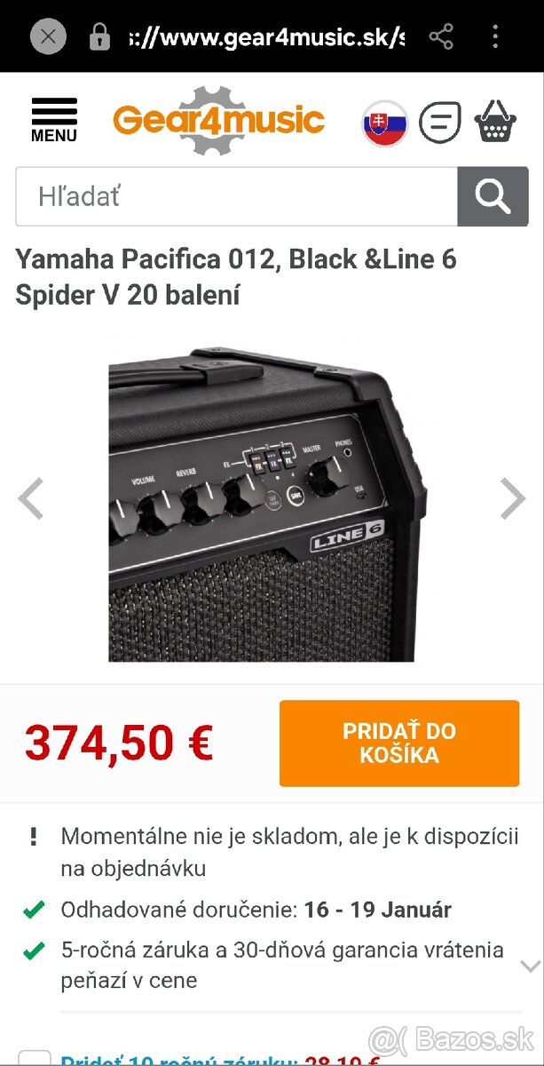 Elektronická gitara - 6