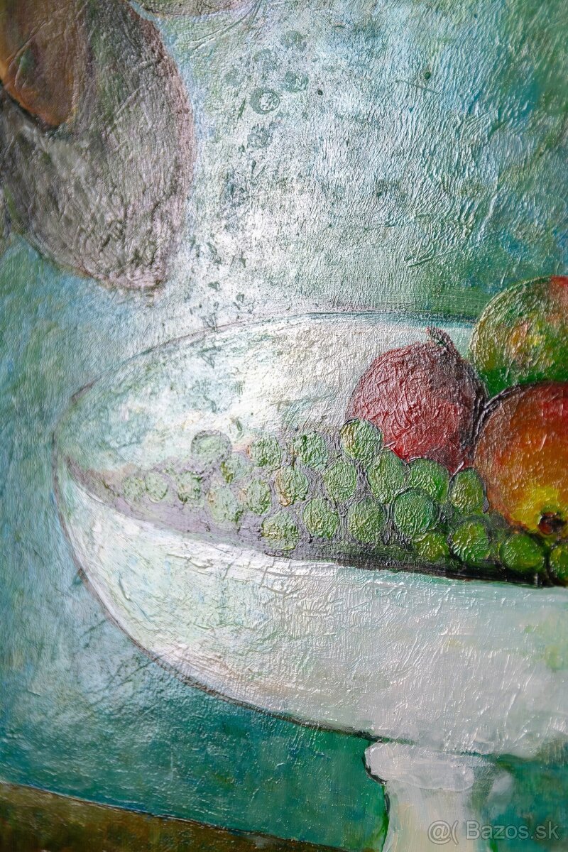 Expresívne zátišie, sign.Payer, 740 × 660 mm - 6