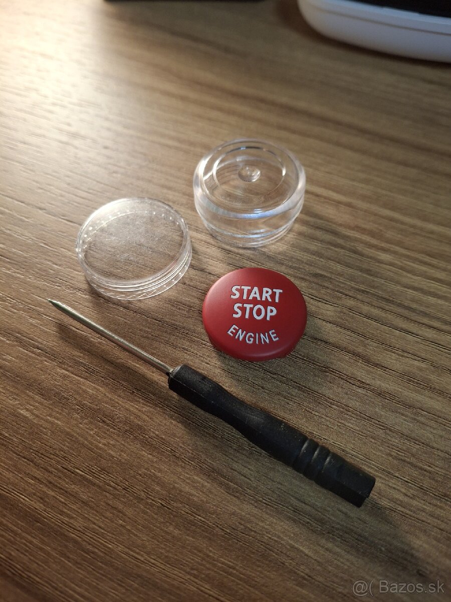 BMW Start-Stop tlačítko (čierne/červené) - 6