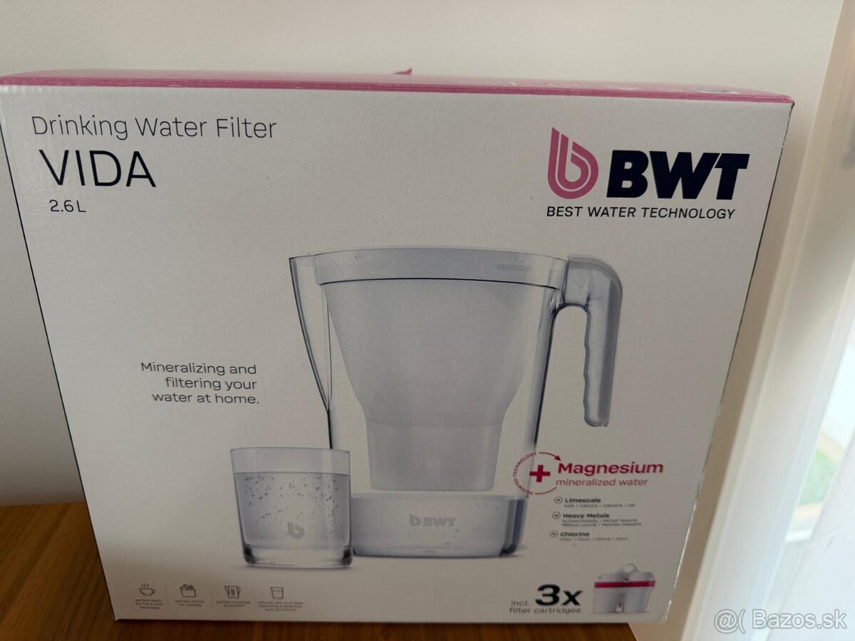 BWT VIDA filtračná kanvica biela + 3× filter - 6