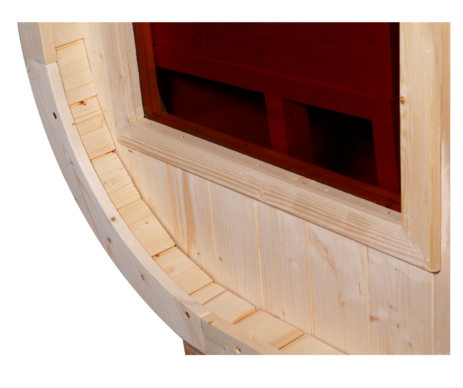 Kvadratická sauna z termodreva / smrek - 6