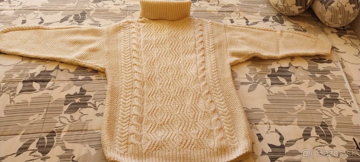 Ručne štrikovaný sveter seversky vzor - 6
