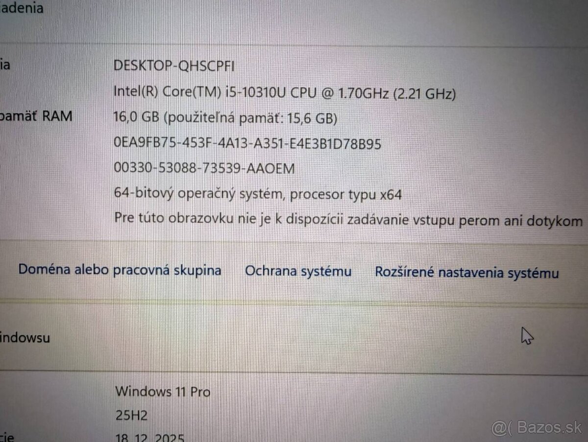 Notebook Dell Latitude 5410 i5-10310U/16GB RAM/B-kat/FHD/SSD - 6