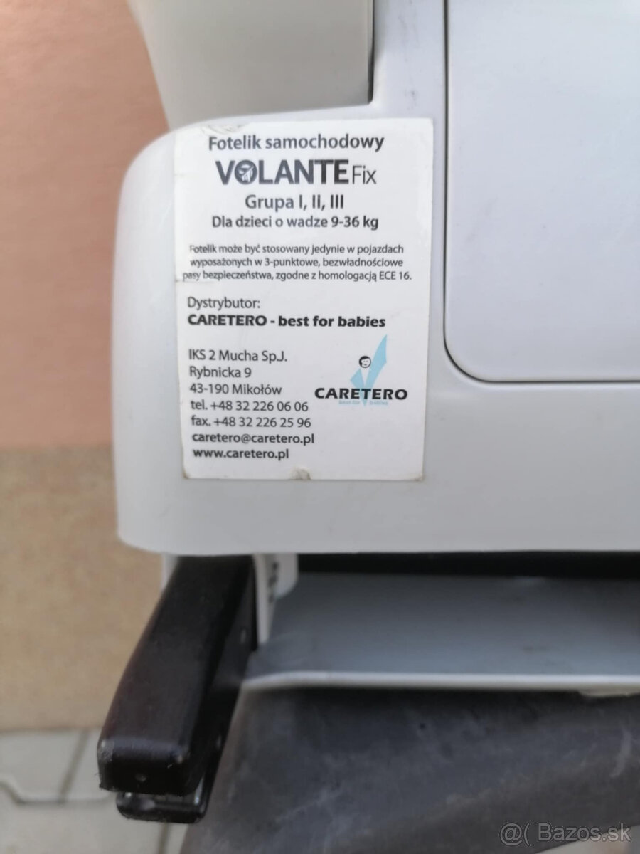 autosedačka 9-36kg volante fix caretero - 6