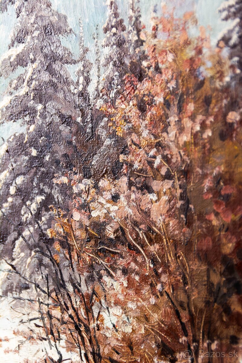 Zimné hory, sign.Strasser, 900 × 700 mm - 6