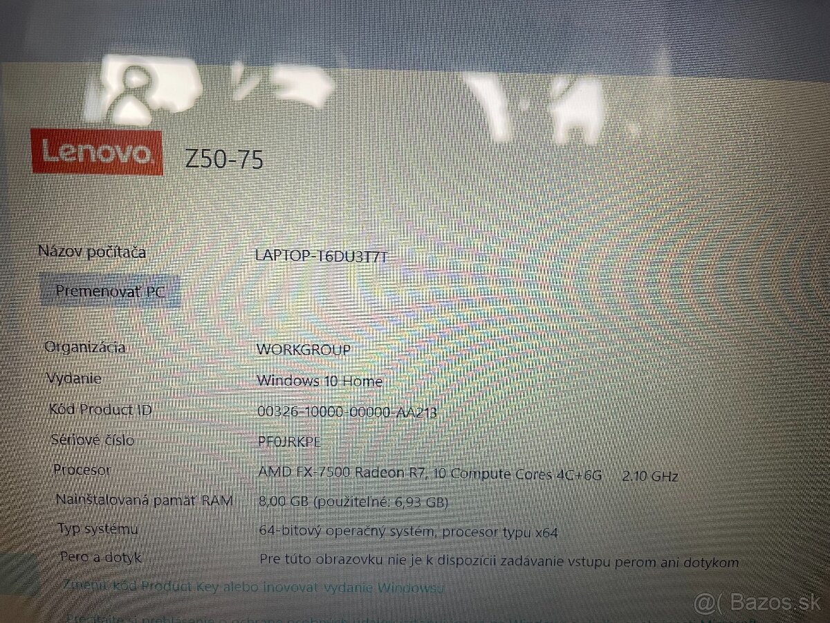 Notebook Lenovo Z50-75 - 6