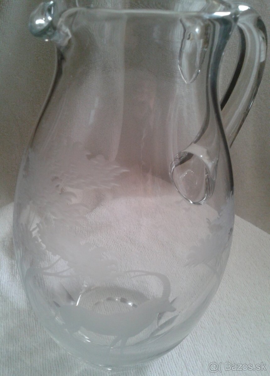 Džbán a karafa fľaša sklo, poľovník - 6