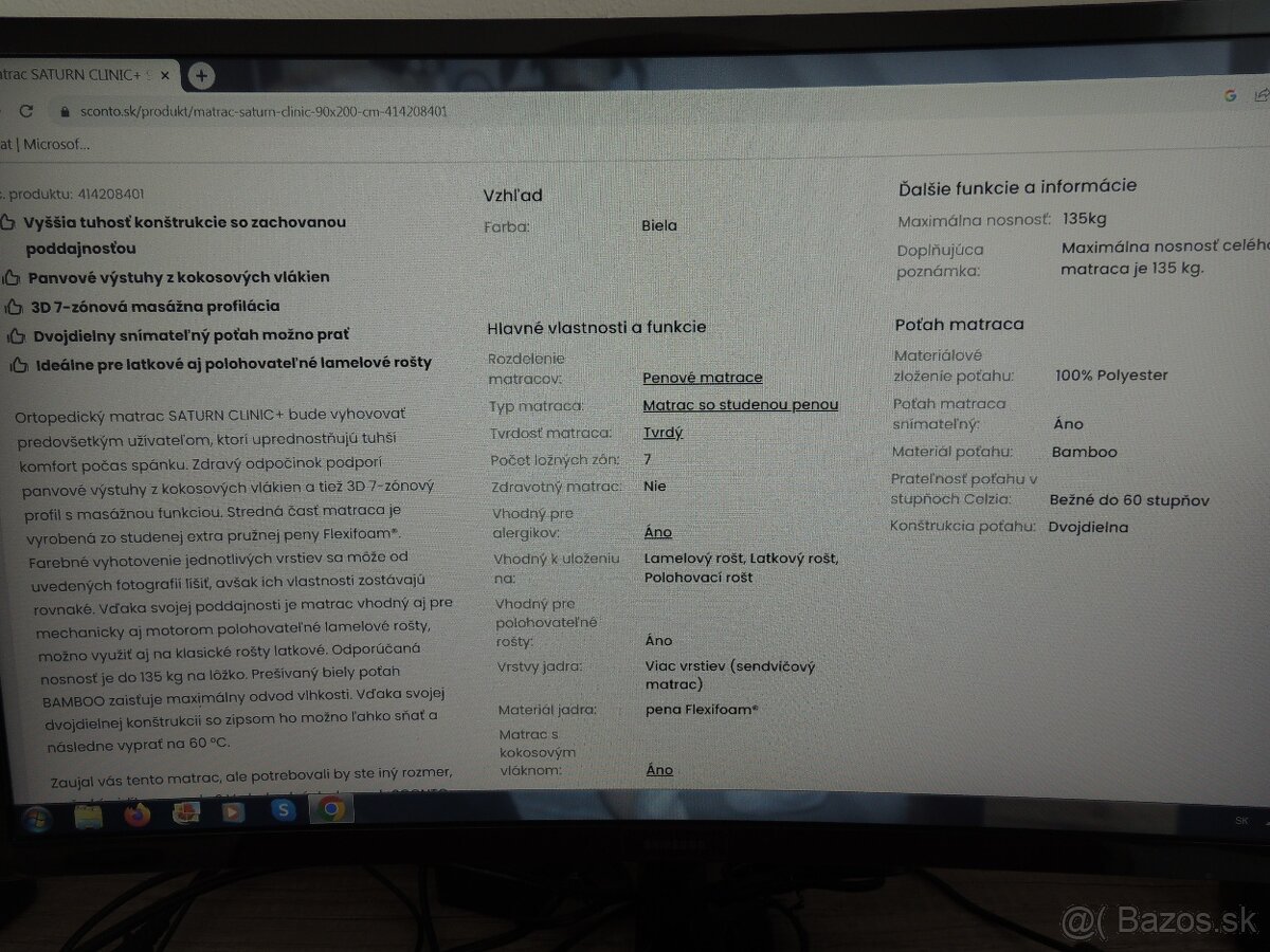 PREDAM UPLNE NOVE NEPOUZITE MATRACE 90-200 - 6