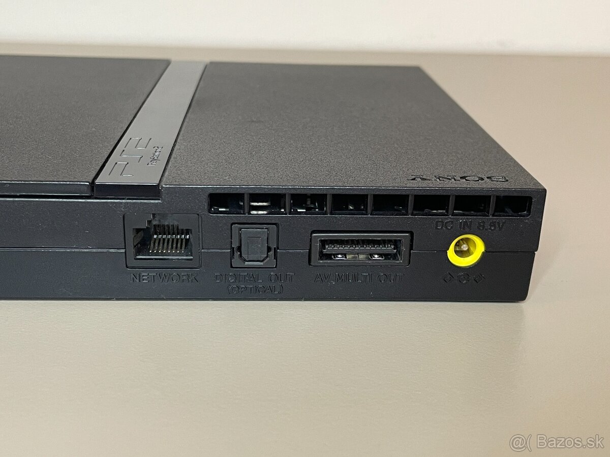 PS2 Slim SPCH 70004 + 5 hier + ovládač + memory card - 6