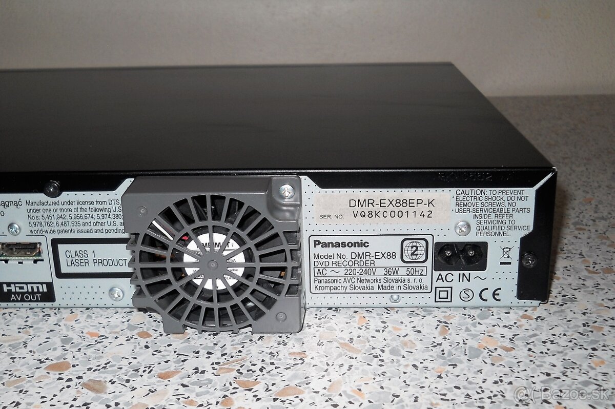 PANASONIC DMR-EX88 - 400 GB, HDMI, USB - 6