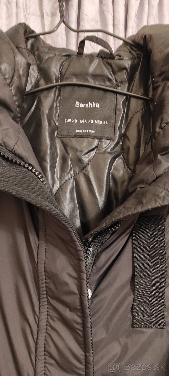 Berska prechodná čierna dlhá bunda. - 6