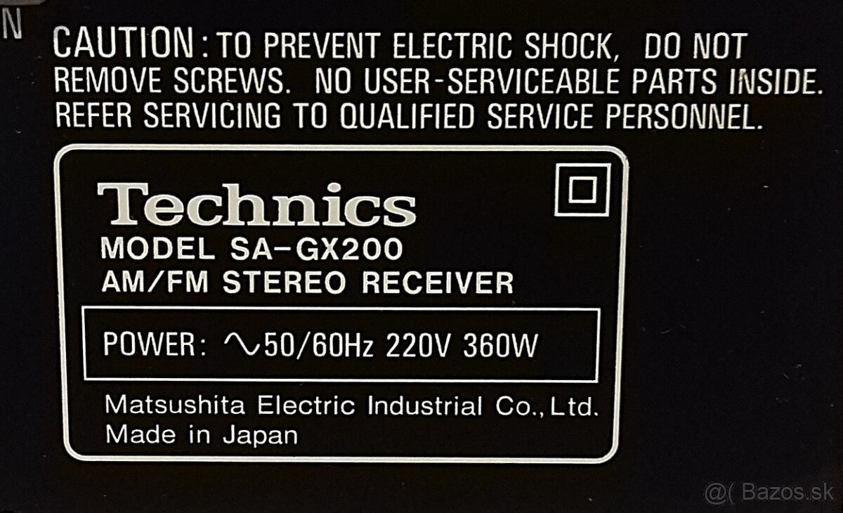 360W zosilnovac+tuner=Receiver TECHNICS SA-GX200 Japan, AR15 - 6