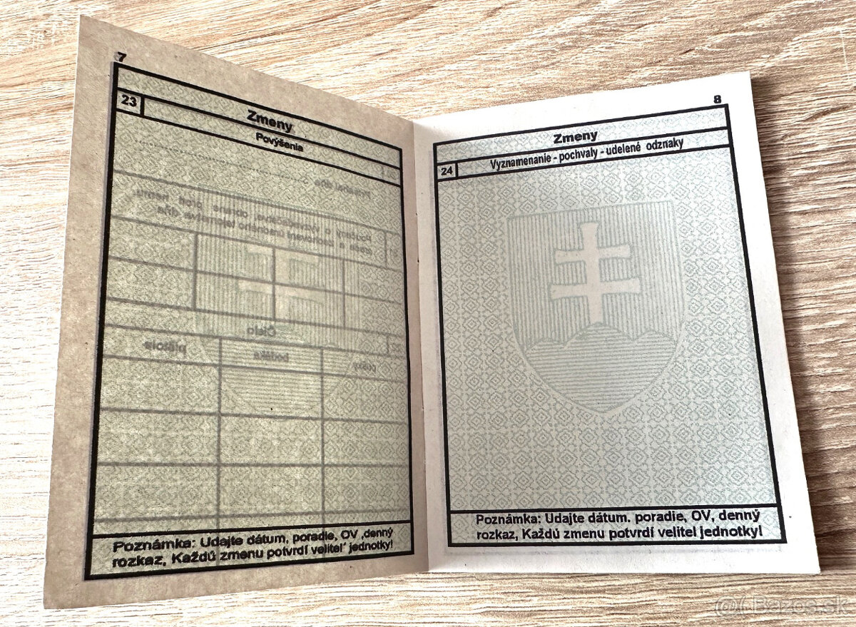 osobní preukaz voják Slovenský štát - 6