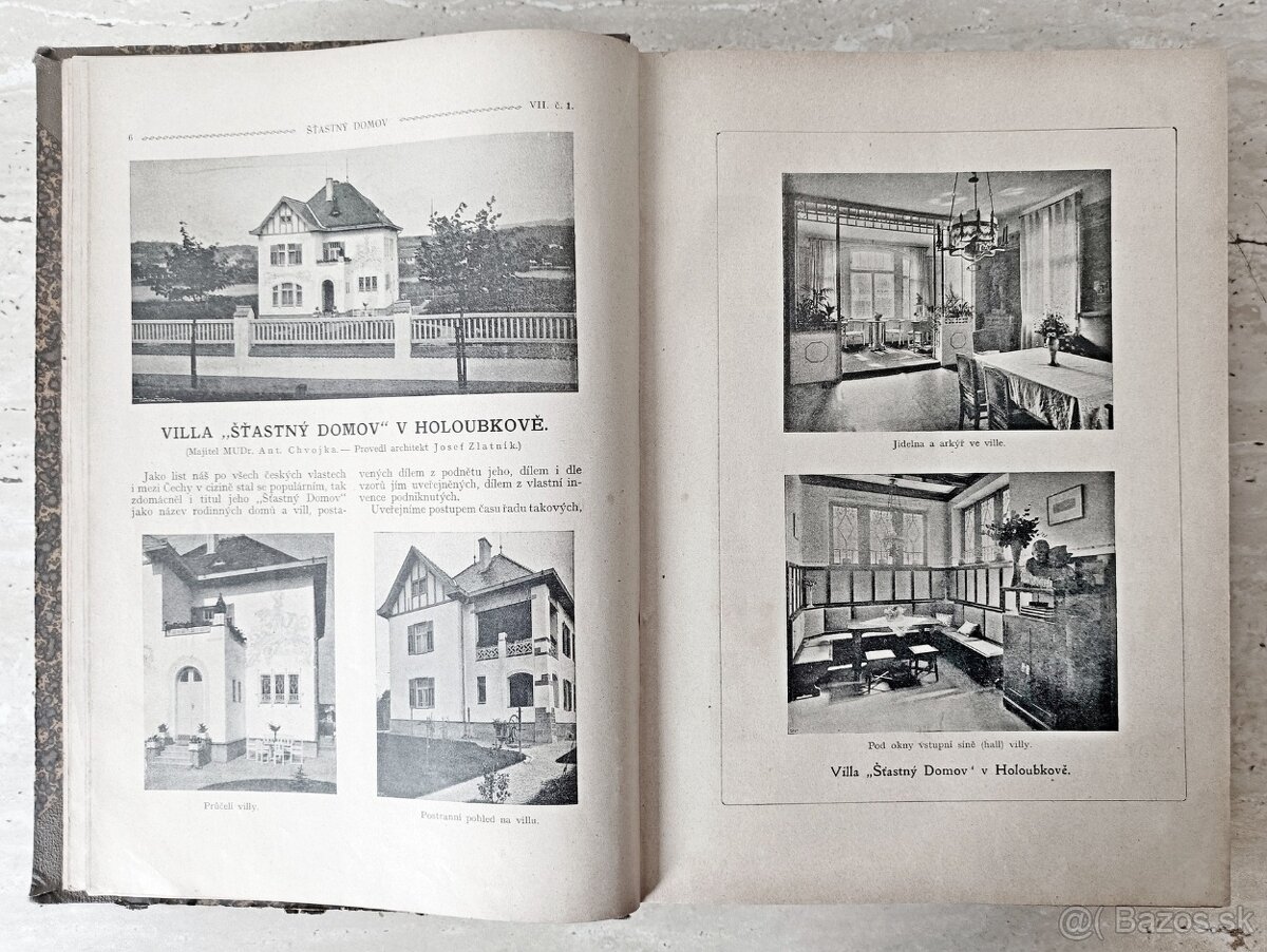 Časopisy ŠŤASTNÝ DOMOV, Rakousko-Uhersko 1911, svázaný - 6