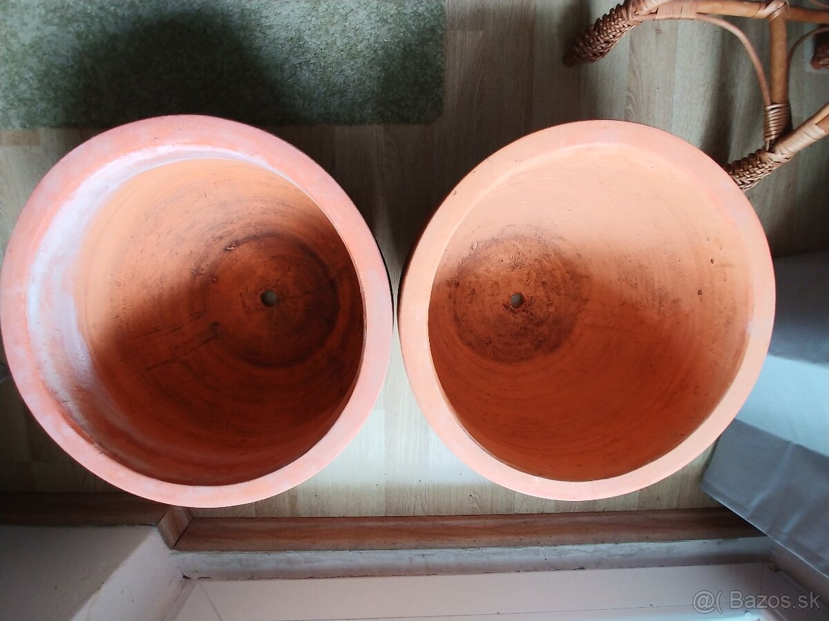 Tazke exterierove kvetinace, svetla terakota - 6