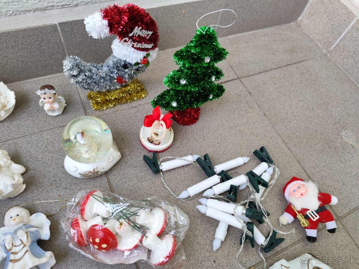 Predám týchto 33 ks Vianočných dekorácií. CENA ZA VŠETKO: 14 - 6