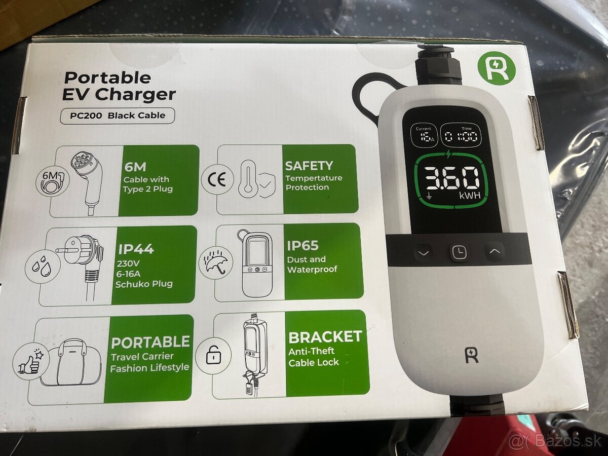 Prenosná EV nabíjačka Type2 - 6