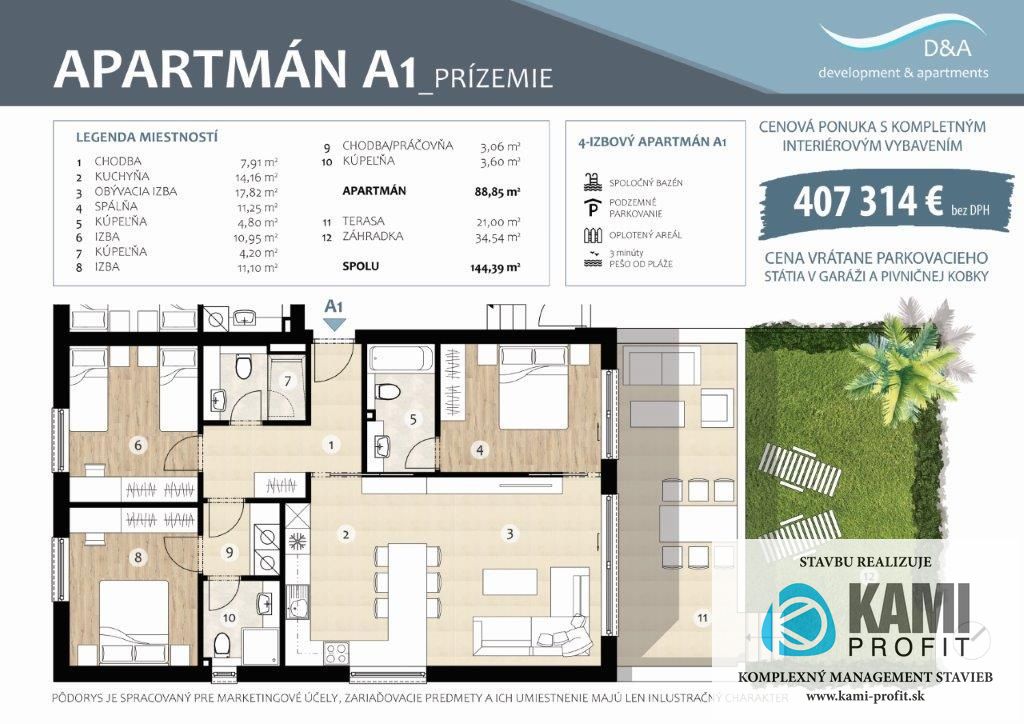 Posledný MODERNÝ Apartmán na ostrove UGLJAN s kompletným z - 6