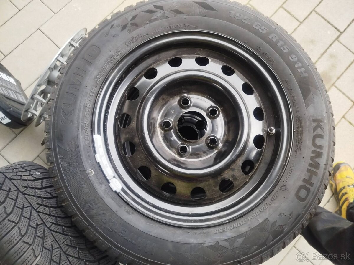 Kumho 195/65 R15 zimne pneu s diskami - 6