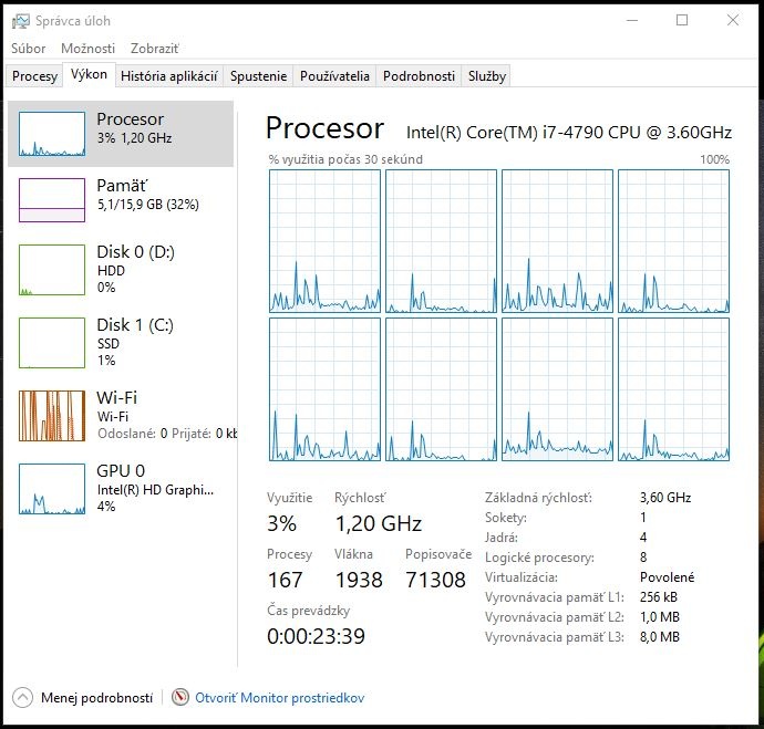 DELL Optiplex 7020, i7-4790, 256GB SSD + 500GB HDD, 16GB RAM - 6