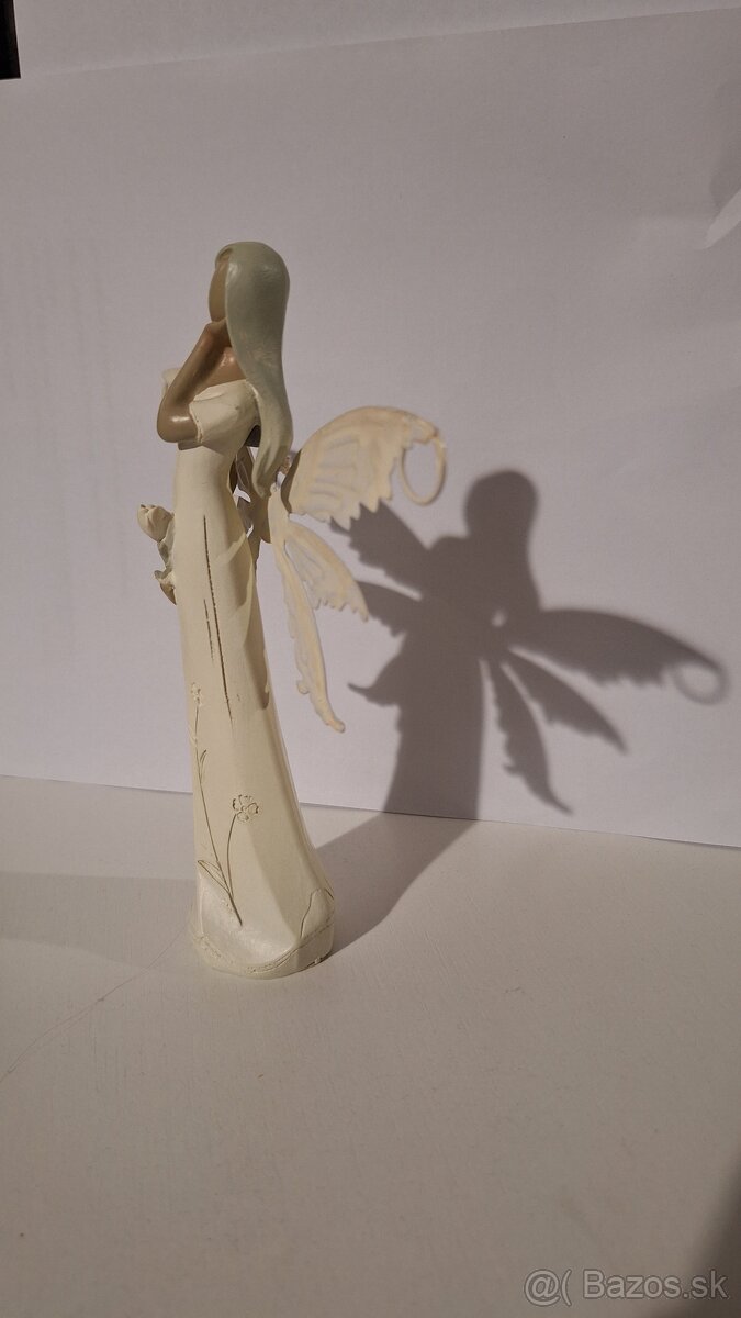 Tri anjelské figúrky + krížik ako darček - 6