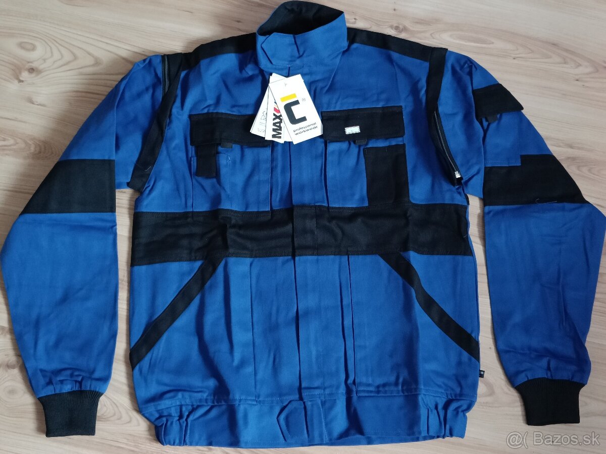 Červa- nová pracovná bunda - 6