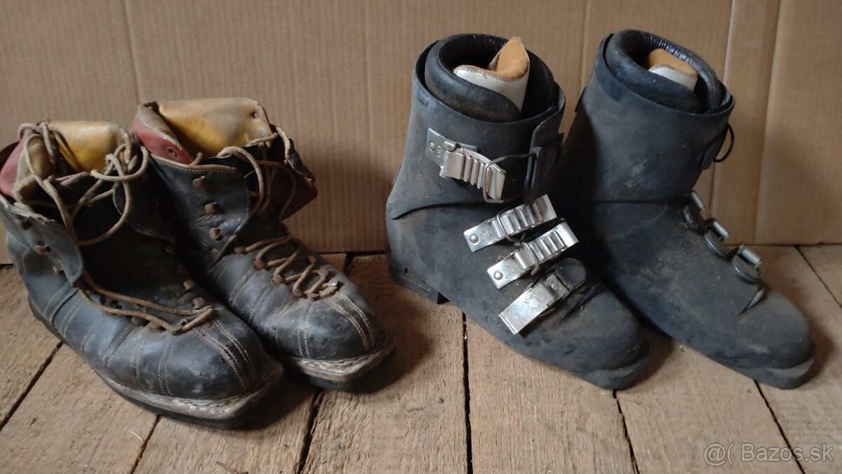 Staré kožené lyžiarky - 6