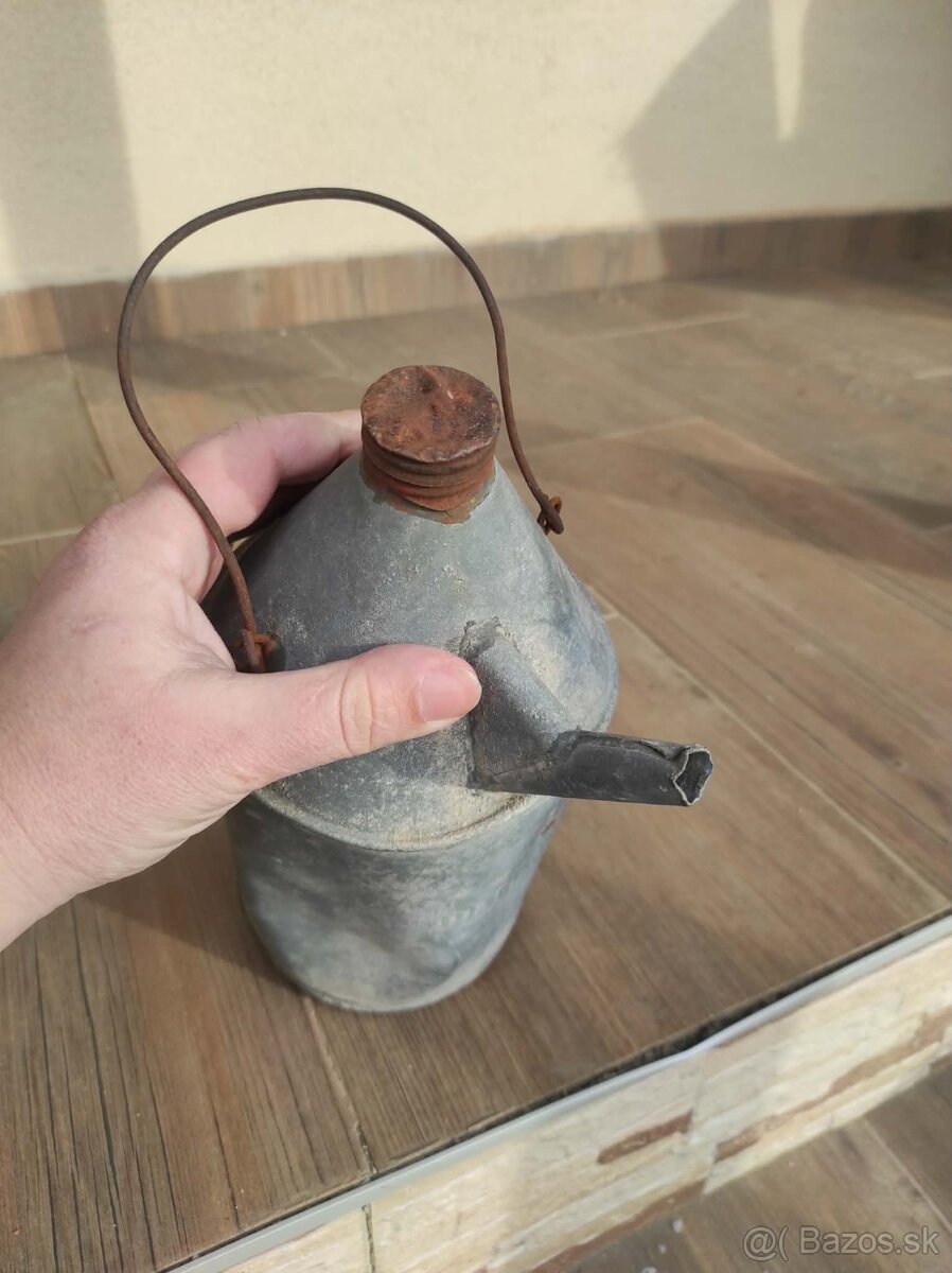 starozitna konva na mazadlo,petroleum - 6
