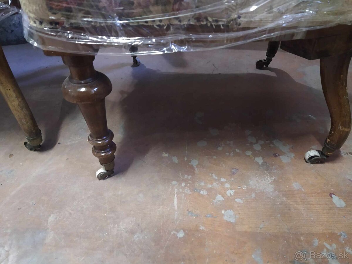 Starožitné kreslá 4kusy-330,-eur - 6