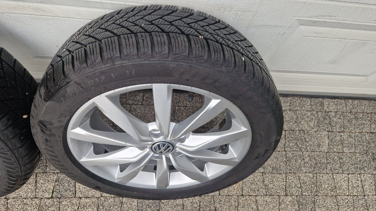 Zimná ALU VW sada 205/50 R17 , 5x112, VW Golf Vll - 6