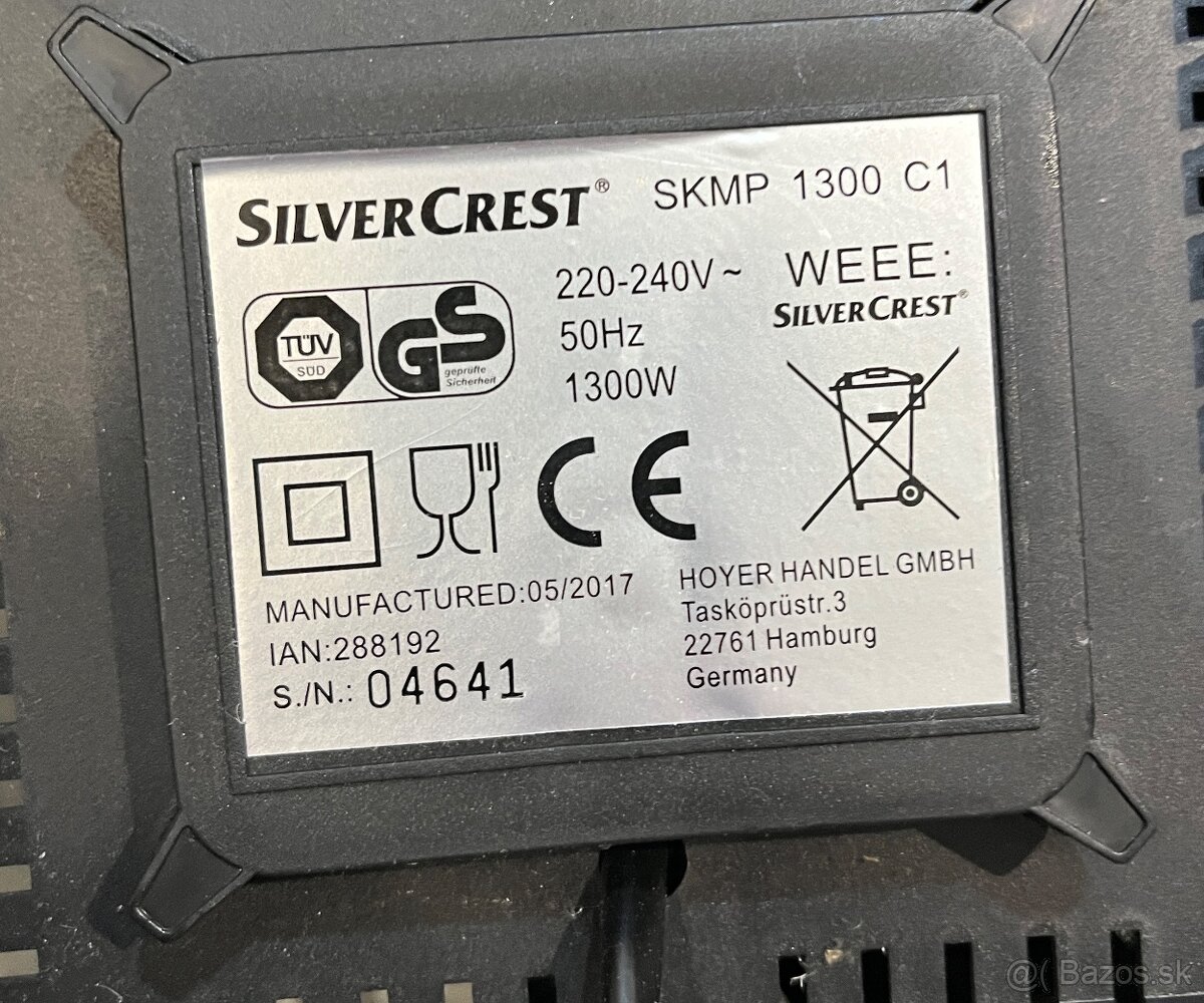 Tri nadstavce Silvercrest SKMP1300C1 - 6