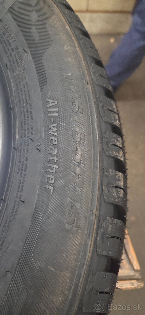 Predám 4ks.celoročné pneumatiky 175/65R15 84T. - 6