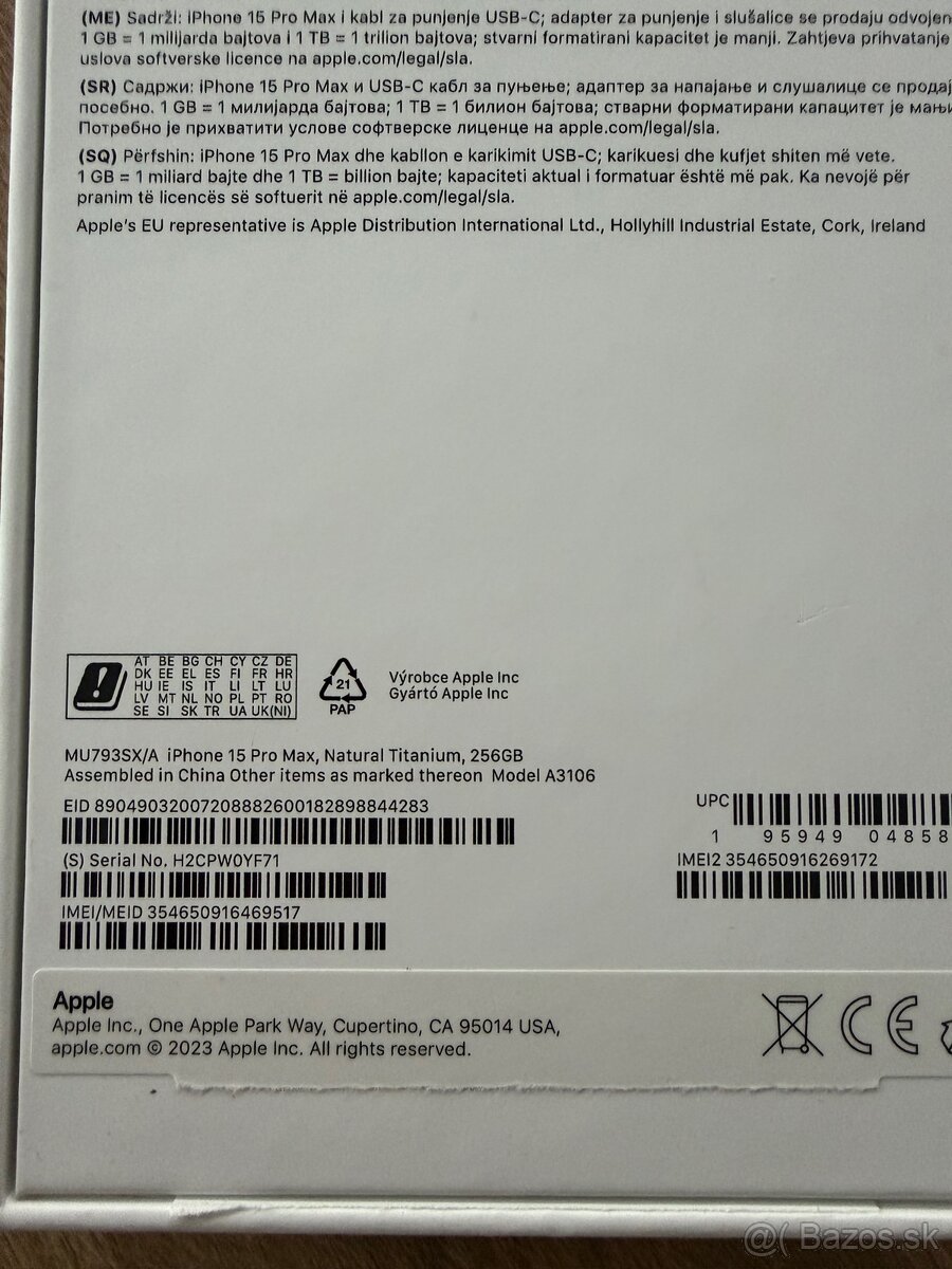 iPhone 15 Pro MAX, 256gb - 6