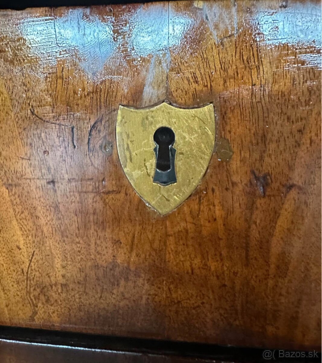 starožitný pracovný, písací stôl - 6