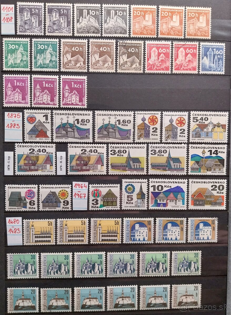 Známky ČESKOSLOVENSKO – 4 - 6