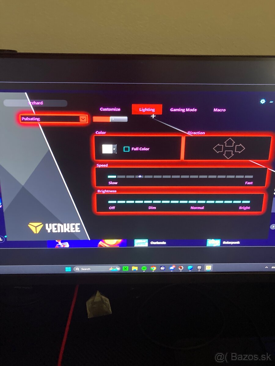 Predám klávesnicu Yenkee ATOM - 6