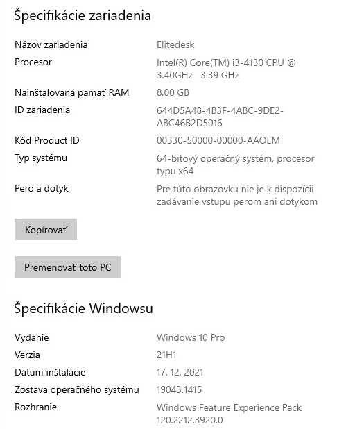 HP EliteDesk 800 G1 SFF, 3.4GHz, 250GB SSD, 8GB RAM - 6