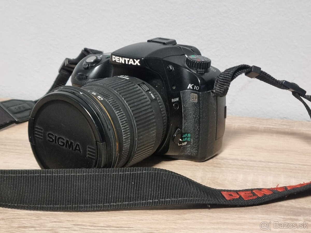 Pentax K10D + objektív Sigma 24–60mm f/2.8 - 6