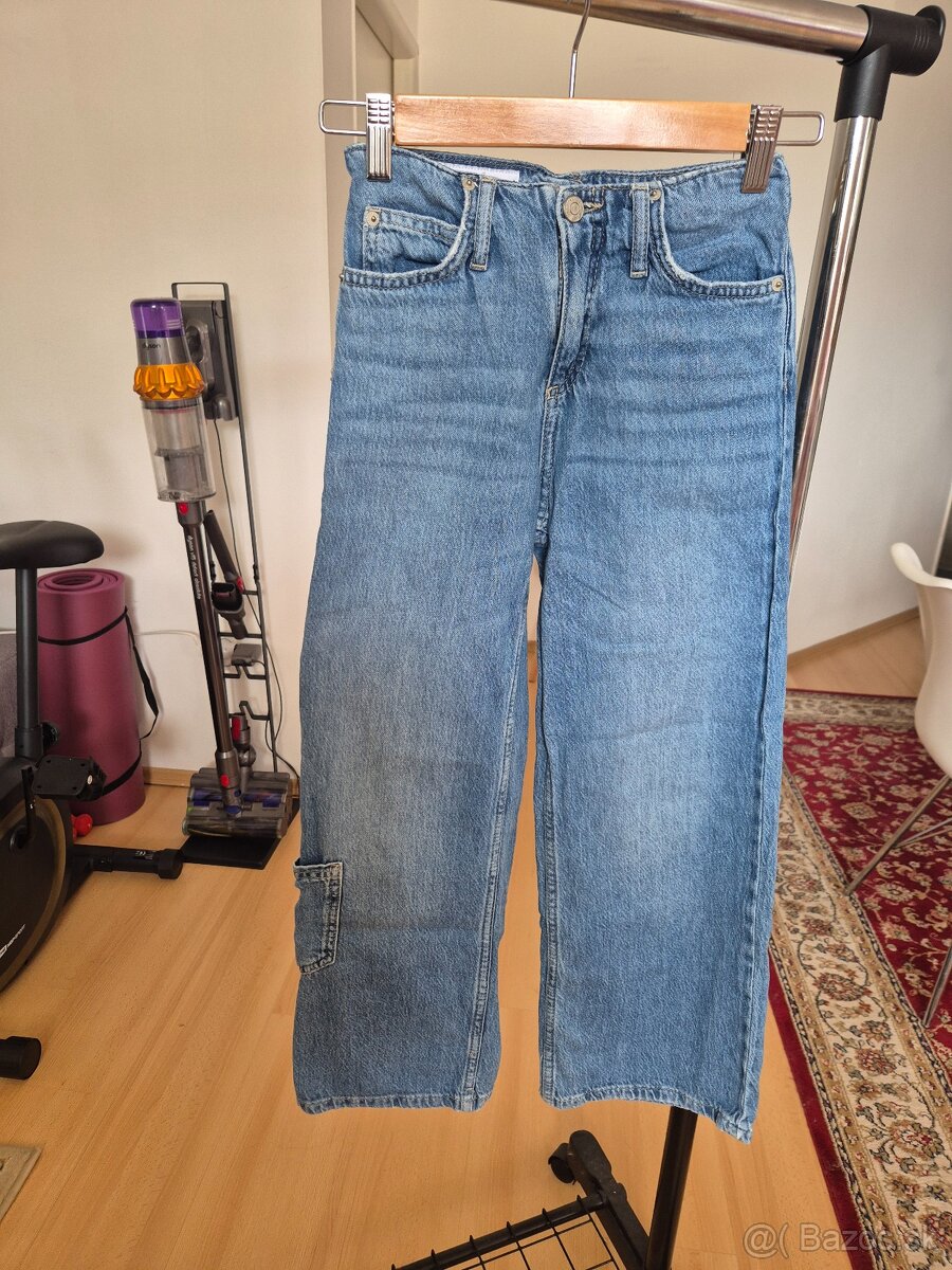 Dievčenské rifle Zara veľkosť 9years/134cm,cena je za kus - 6