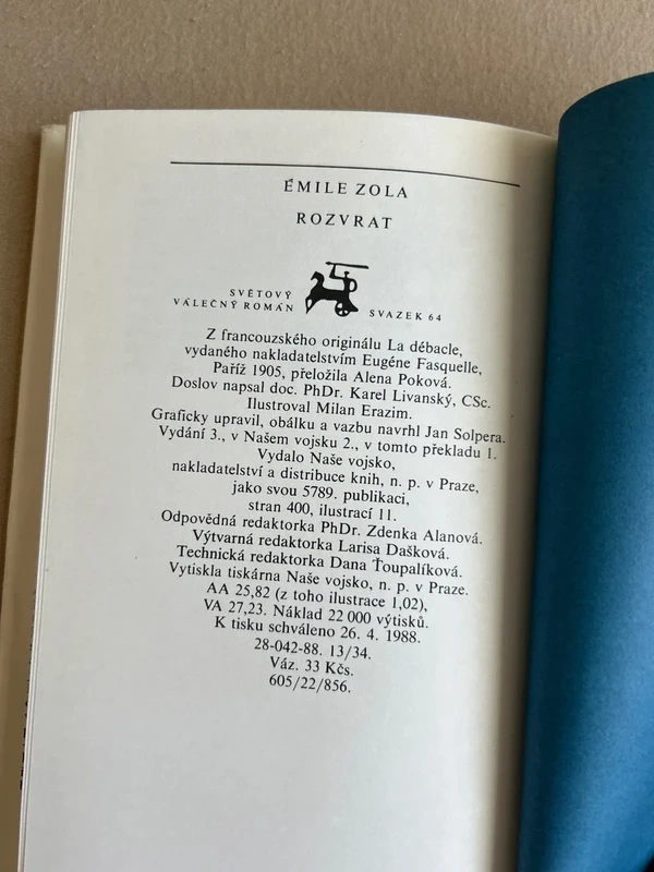 Rozvrat - Émile Zola r.1982 - 6