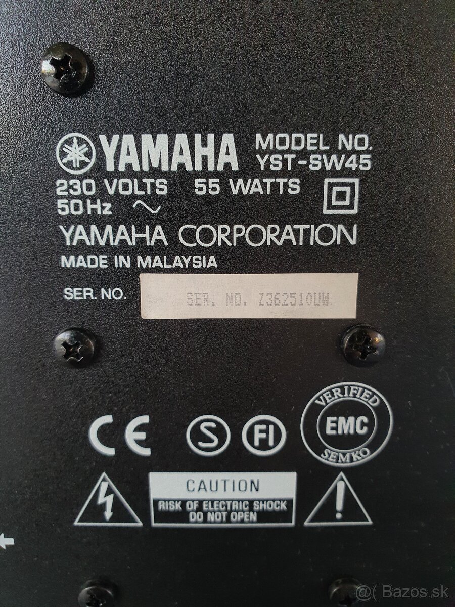 Predám subwoofer Yamaha YST-SW45 - 6