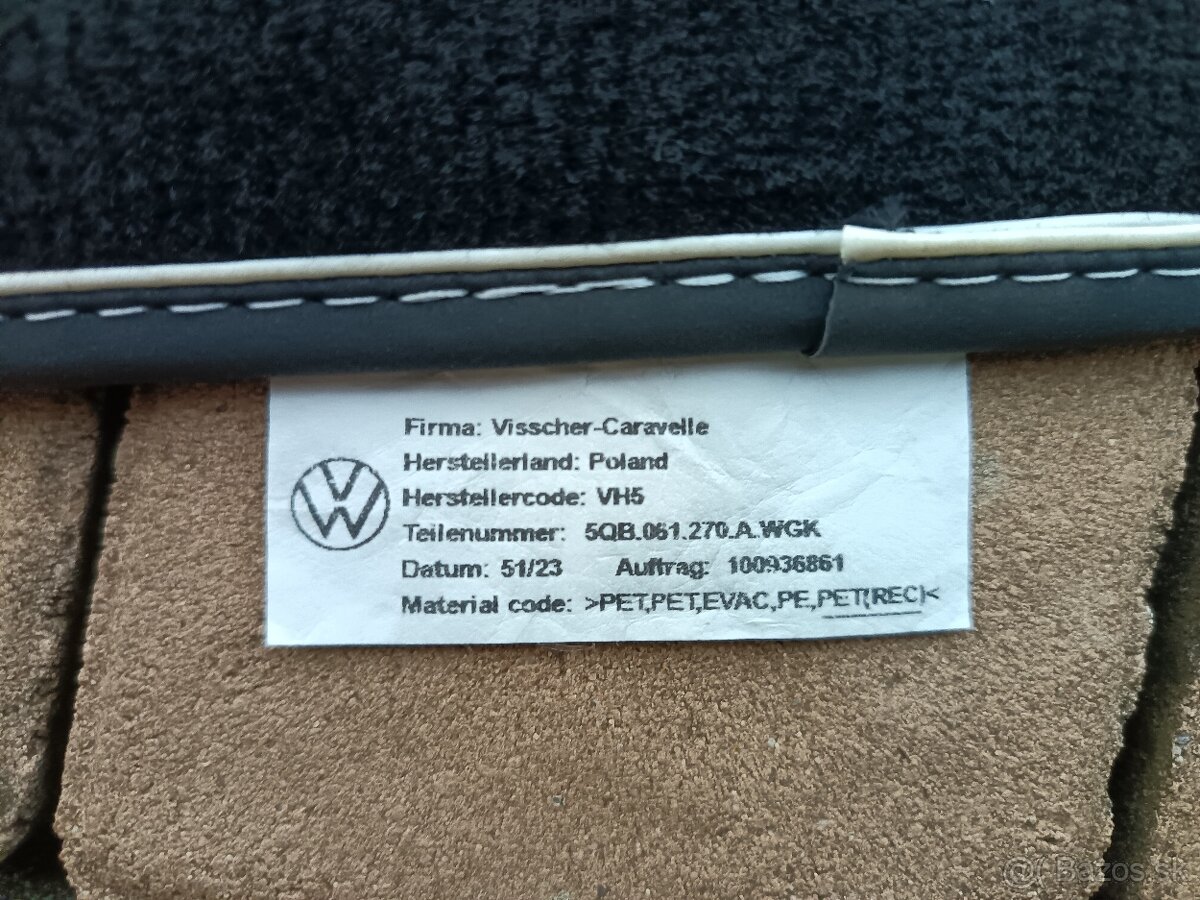 Predám velurove koberce na VW TOURAN..... - 6