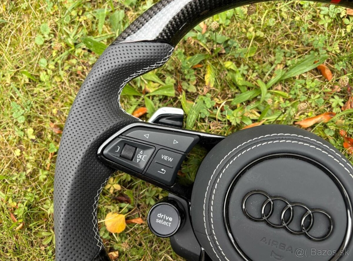 AUDI VOLANT SPORTOVY so START/STOP - DRIVE SELECT karbonový - 6