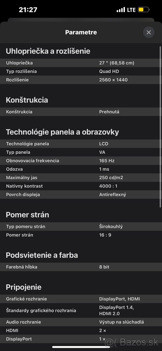 27" Philips 27M1C5500VL - 6