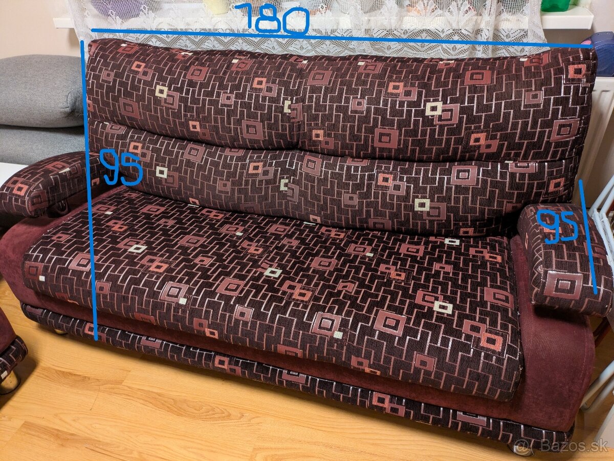 rozkladacia sedacia súprava 3+2+1 - 6