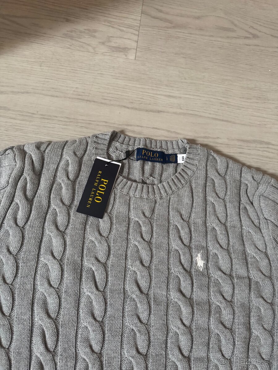 Ralph Lauren sveter šedý - 6